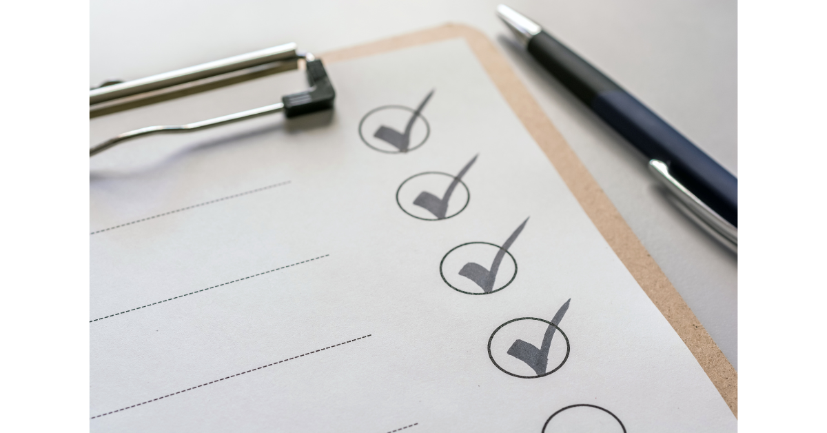 フィードバックのためのチェックリスト