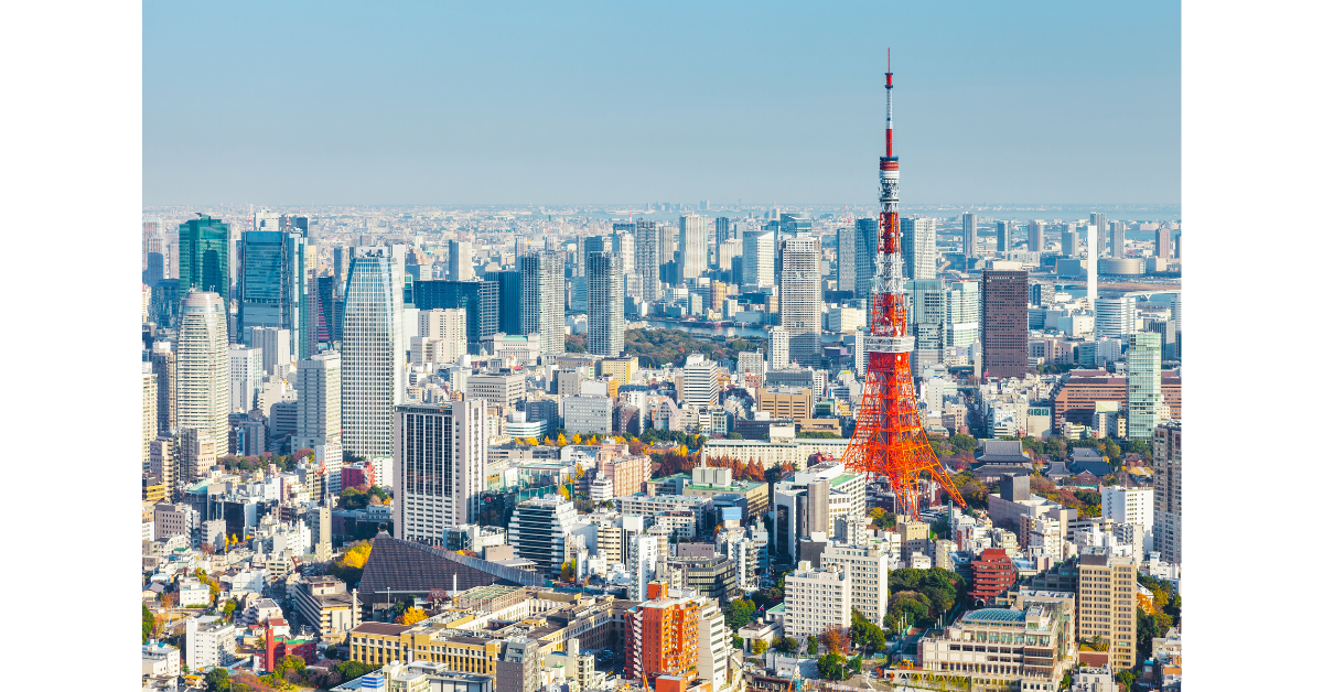 東京や大阪のような都会の鳥瞰